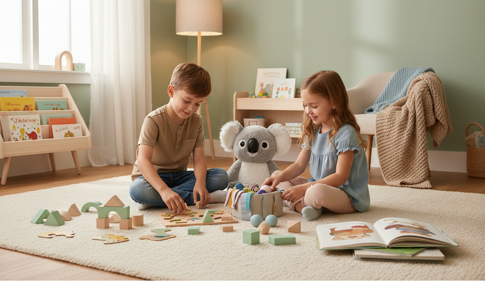 mettre le koala proche des enfants 